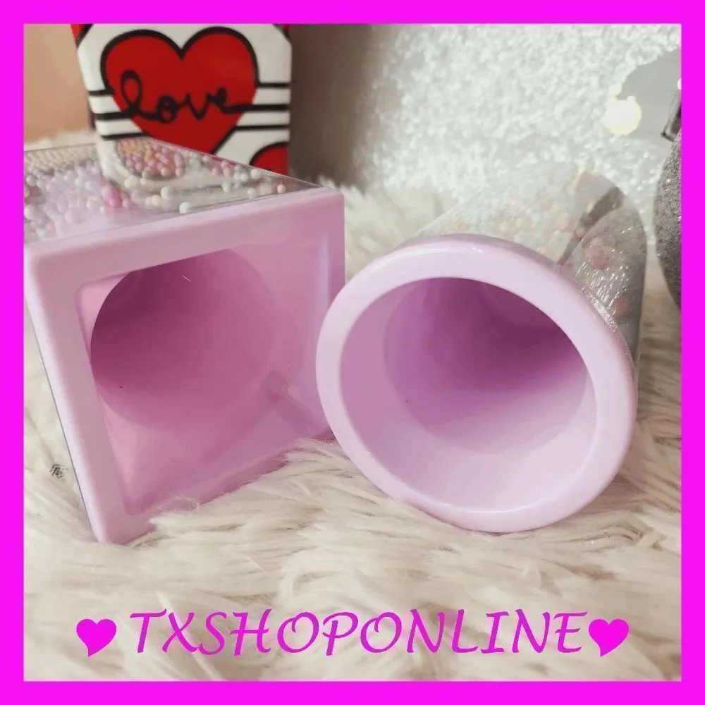 2 Pc Clear Acrylic Pen Holder Creative Small Foam Balls
